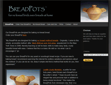 Tablet Screenshot of breadpots.com